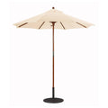 7.5 ft. Dark Wood Cafe Velum Sunbrella Umbrella S85640