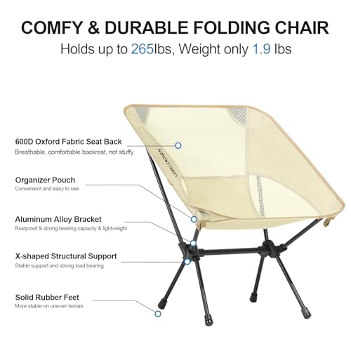 Navy Blue Mesh Folding Camping Chair H938418