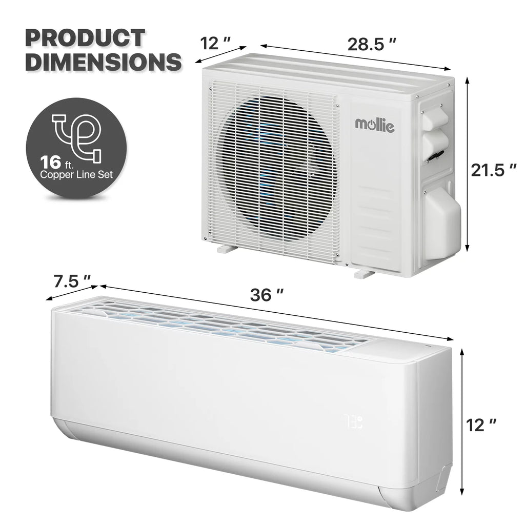 12000 BTU 22 SEER Mini Split Air Conditioner & Heater with WIFI G38204