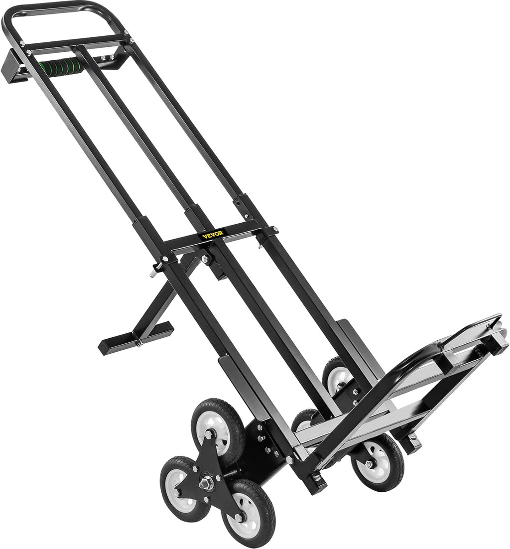 Stair Climbing Cart 420lbs Capacity Hand Truck with Adjustable Handle E929