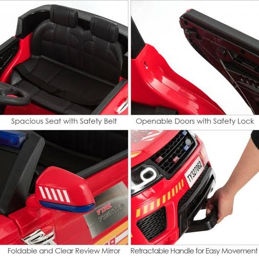 Kids 12 V Battery Powered Electric Ride on Car-Red X43158