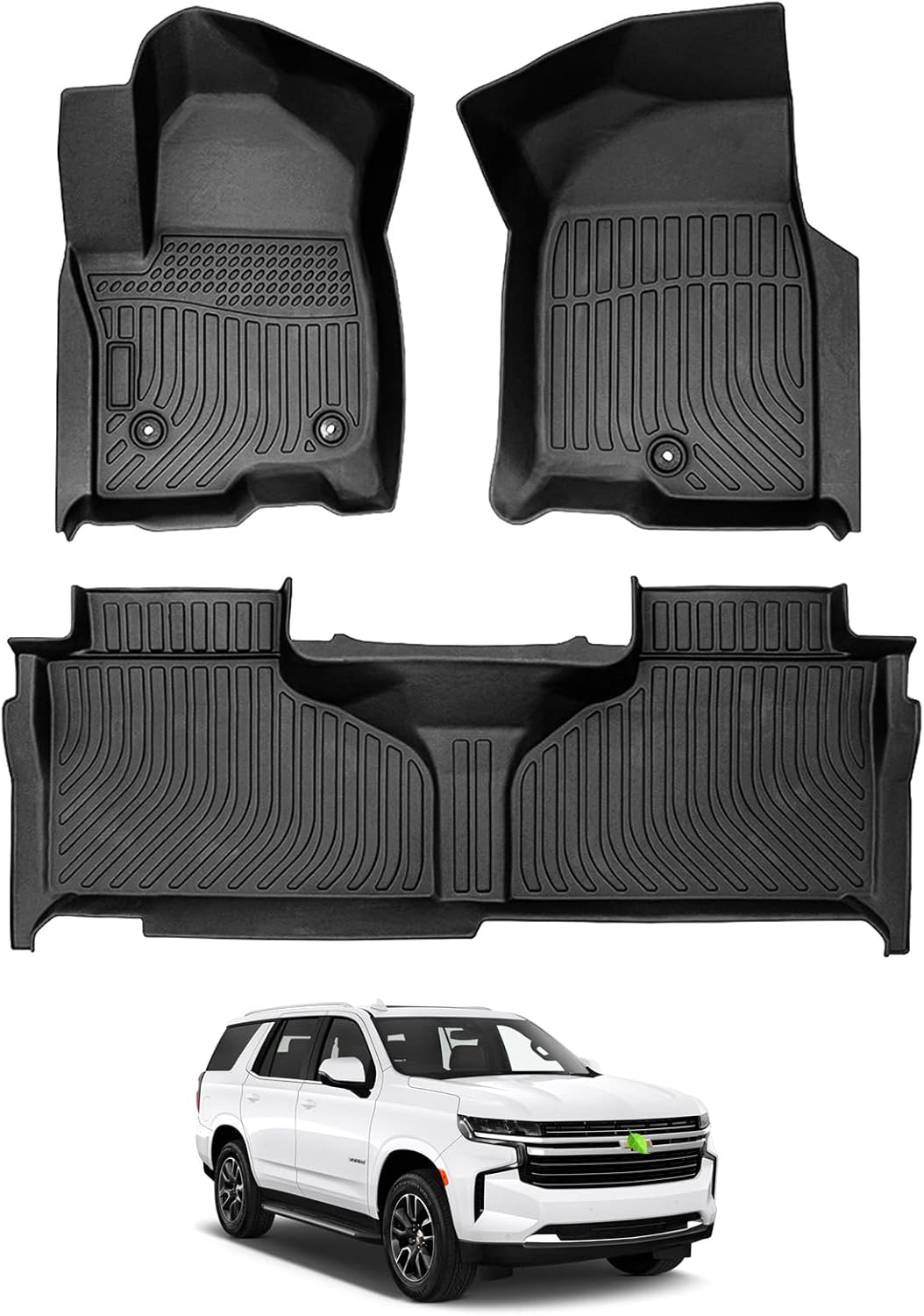 All Weather Floor Liner 2 Row Heavy Duty Pack of 2 O5001