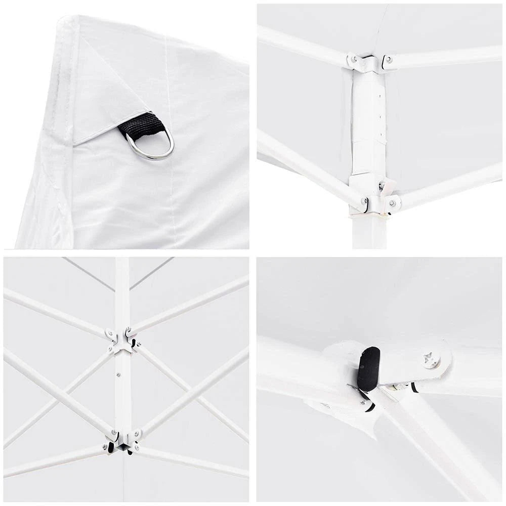 White Waterproof Pop Up Canopy Tent C397960