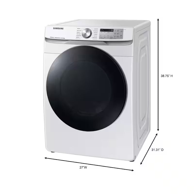 7.5 cu. ft. Vented Electric Dryer with Steam Sanitize in White Q50810