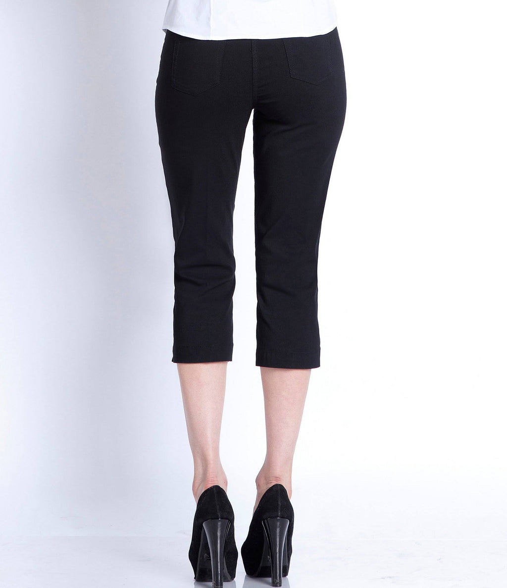 Denim Pull-On Capri Pants V870206