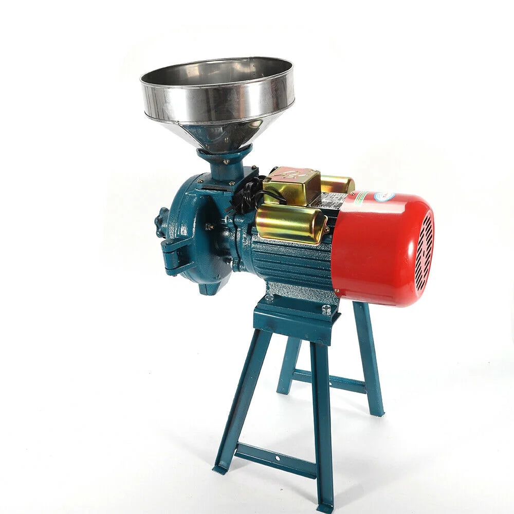110V Electric Mill Grinder 3000W Commercial Grain Grinding Machine J17826