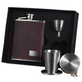 Dark Brown Leather 6oz Flask R51955