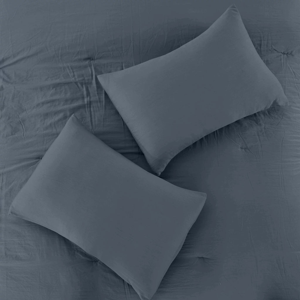 4-Piece Garment Washed Comforter Set K767714