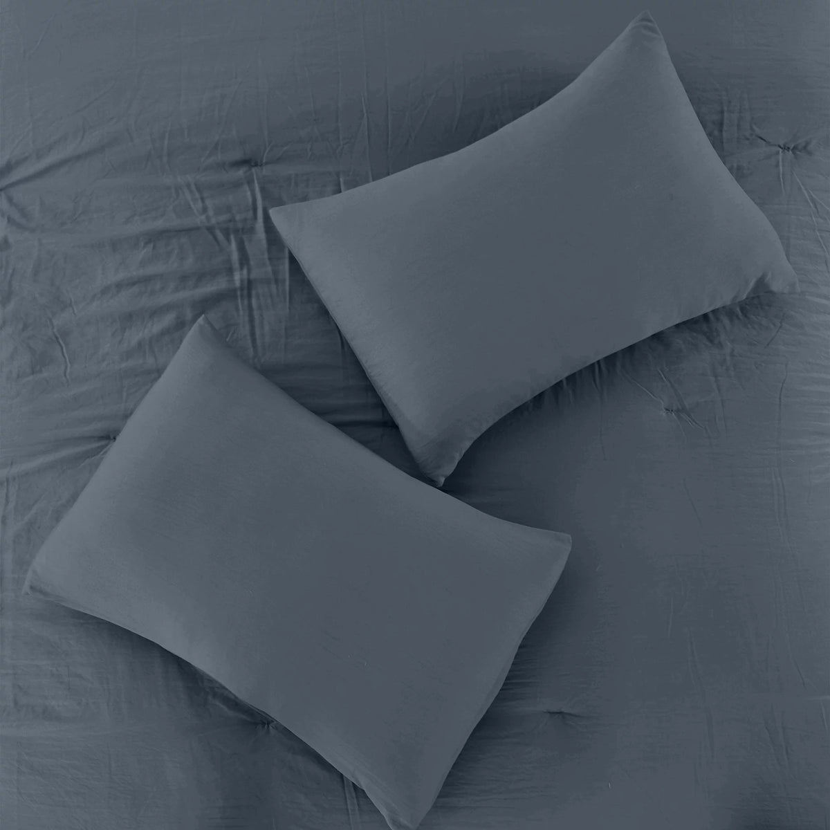 4-Piece Garment Washed Comforter Set K767714