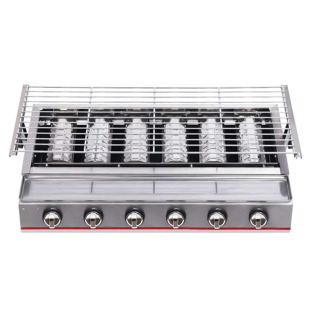 6 Burner LPG Gas Grill Griddle O958450