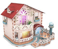 Dollhouse Bungalow with LED Light 11.4"x10"x10" M940