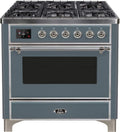 Blue Grey Dual Fuel Natural Gas Range O5975