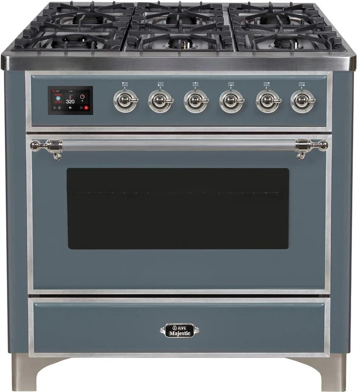 Blue Grey Dual Fuel Natural Gas Range O5975