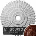Hand-Painted Antique Copper Ceiling Medallion B25662
