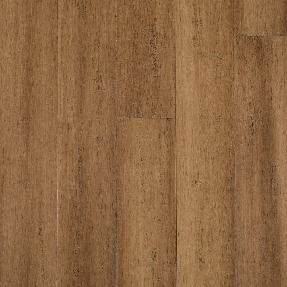 Hand Scraped Strand Woven Almond Bamboo Flooring H569