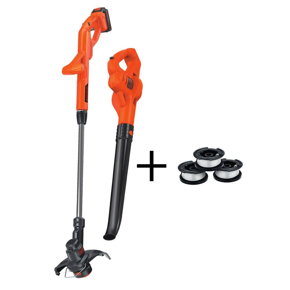 20V Max Cordless String Trimmer and Sweeper Combo Kit with 3 Spools D429102