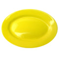 Yellow Stoneware Wide Rim Platter E865
