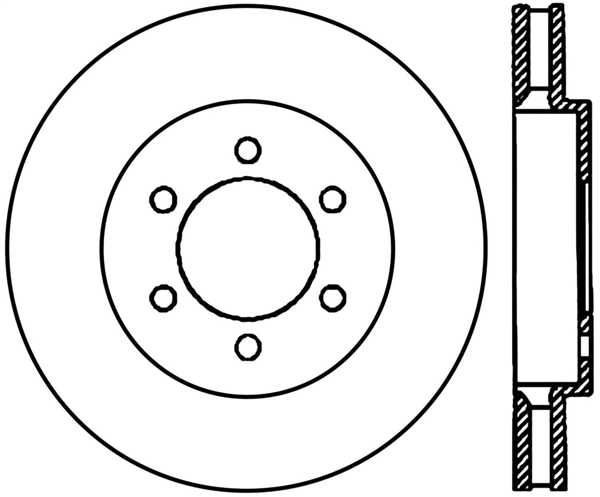 Sport Drilled/Slotted Brake Rotor P88452