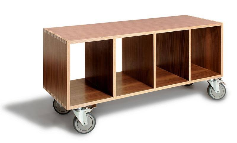Walnut Cube Unit Bookcase R567623