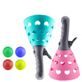 Catch Ball Games with 2 Launcher Baskets and 4 Balls Outdoor Indoor Sport Toys W524033