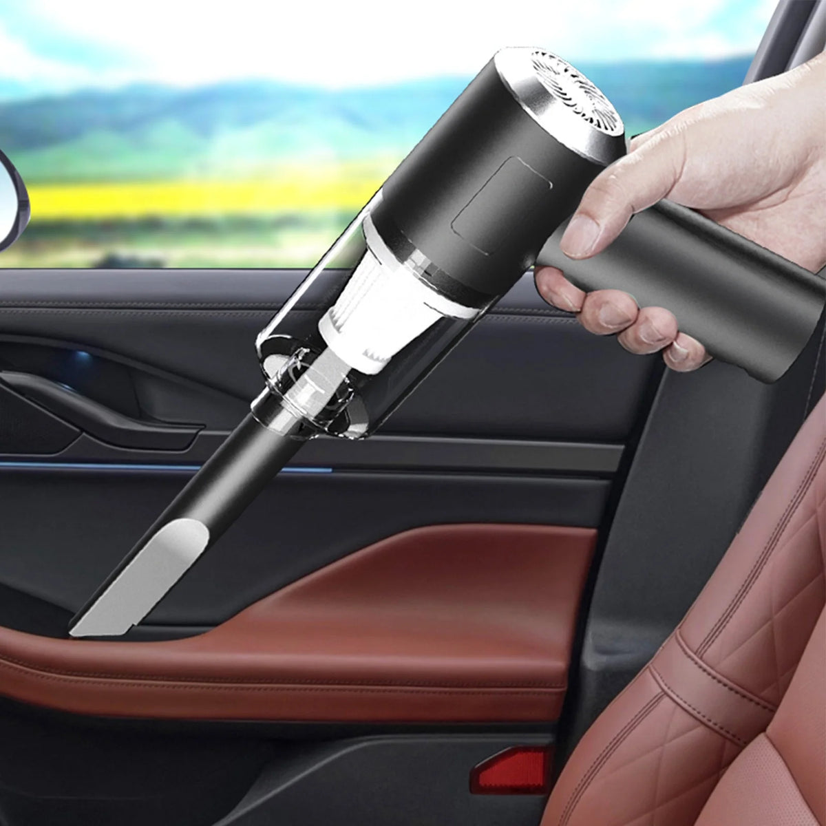 Cordless Handheld Car Vacuum Cleaner, 120W Rechargeable Mini Black H8527