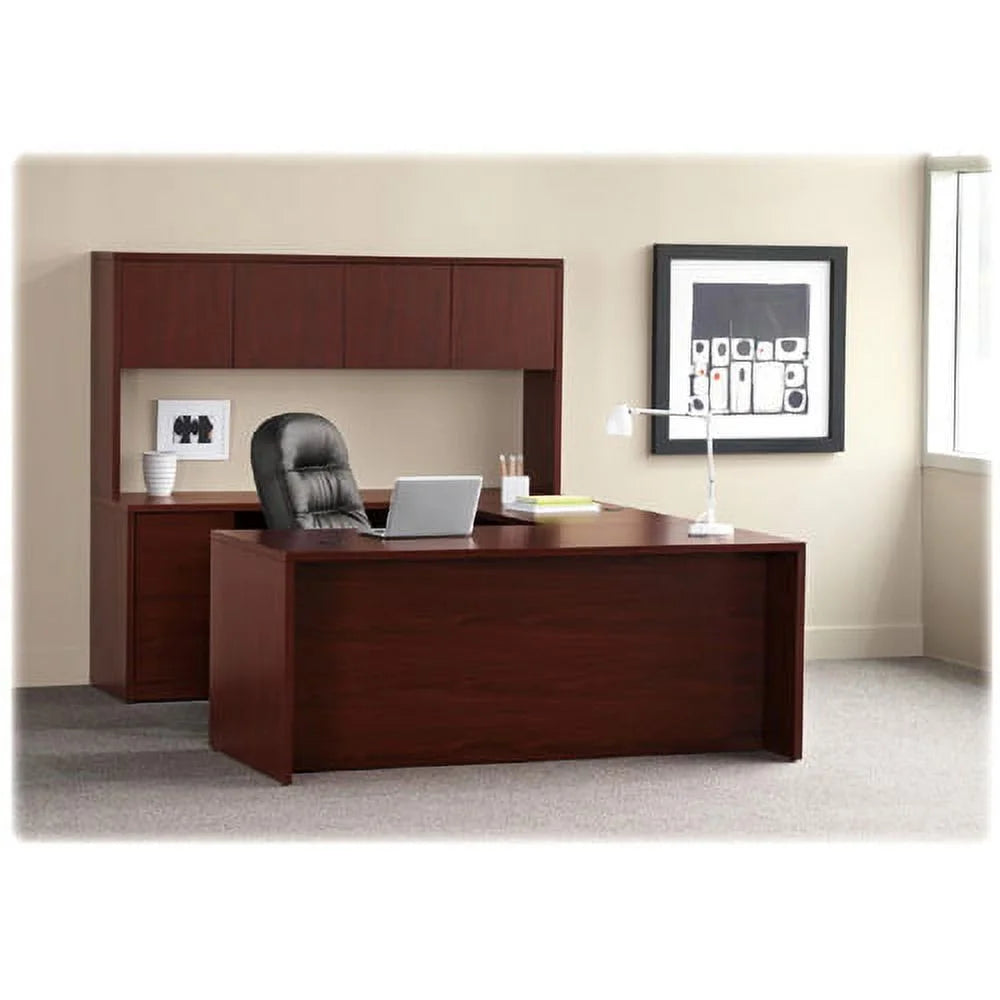 2 Drawer Mahogany Laminate Wood File Cabinet J646765