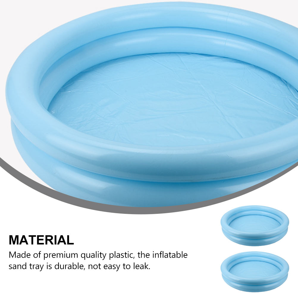 2 Pcs Plastic Sandbox Tray Swimming Pool Toys L59606