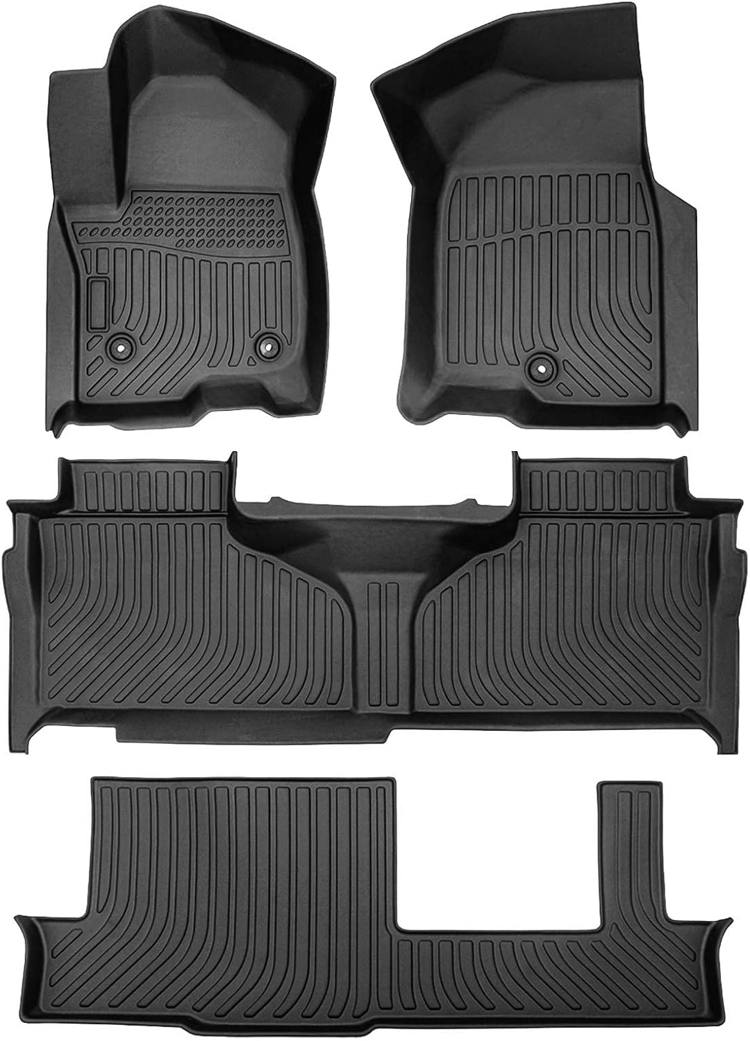 All Weather Floor Liner 2 Row Heavy Duty Pack of 2 O5001