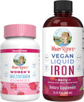 Sugar Free Vegan Multivitamin Gummies and Iron Liquid A480836
