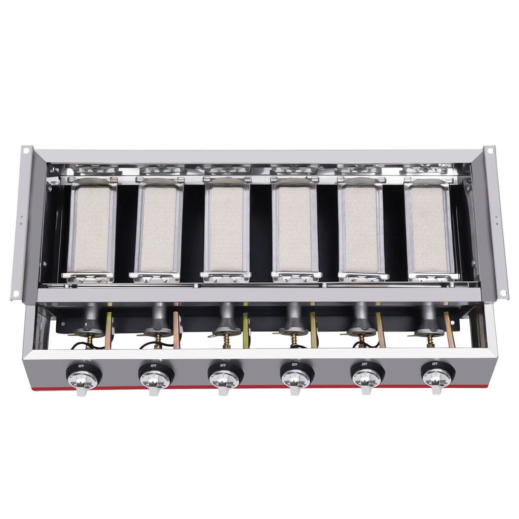 6 Burner LPG Gas Grill Griddle O958450