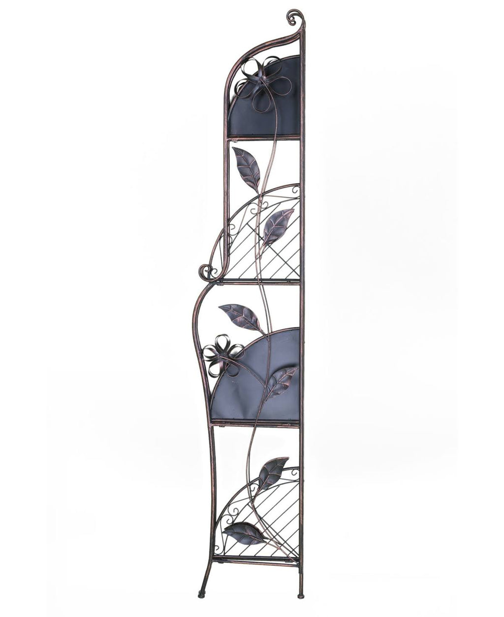 Copper 4 Shelf Corner Bakers Rack C719