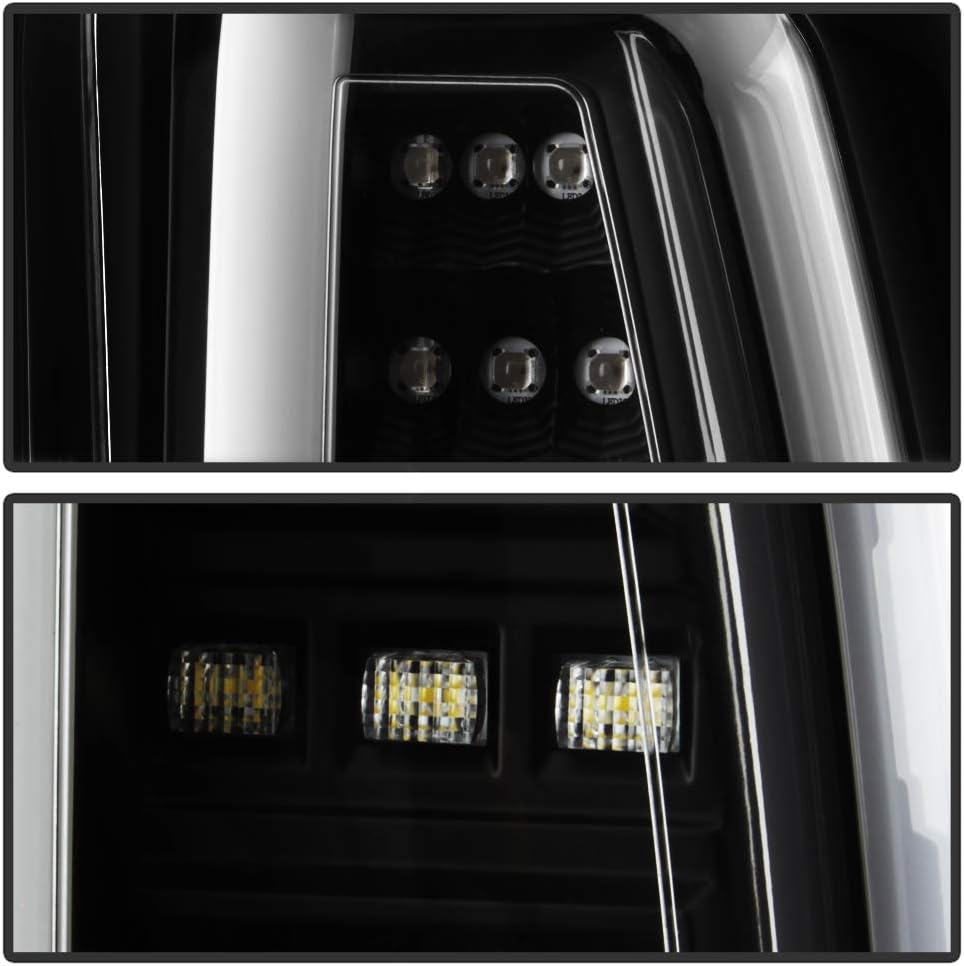 Black Full LED Tail Lights Pair Set E35163