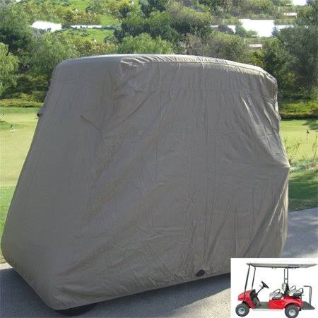 4 Passenger Golf Cart Cover 80 inch Taupe D429466