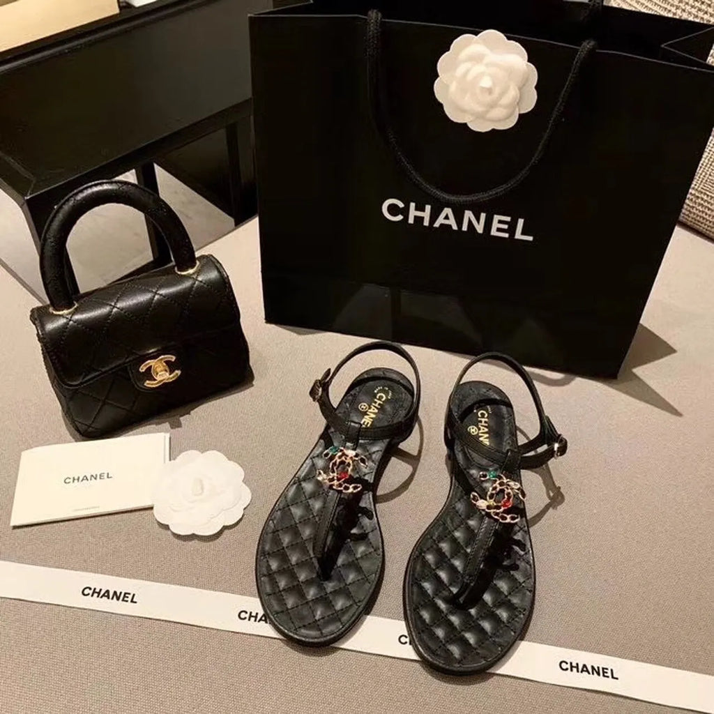 Black Sandals C36551