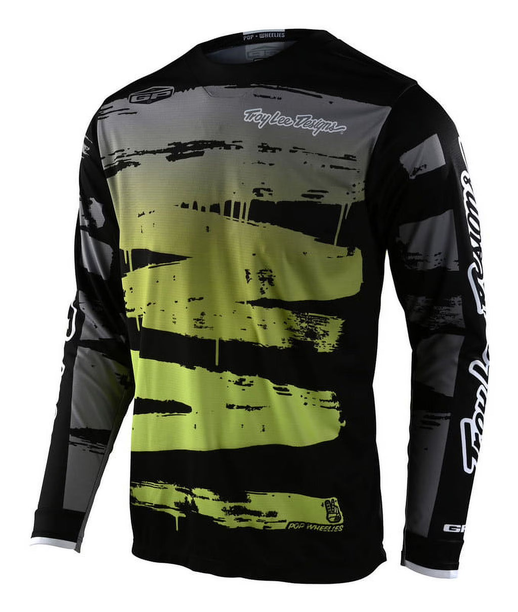 Black/Glow Green Youth MX Offroad Jersey B41331