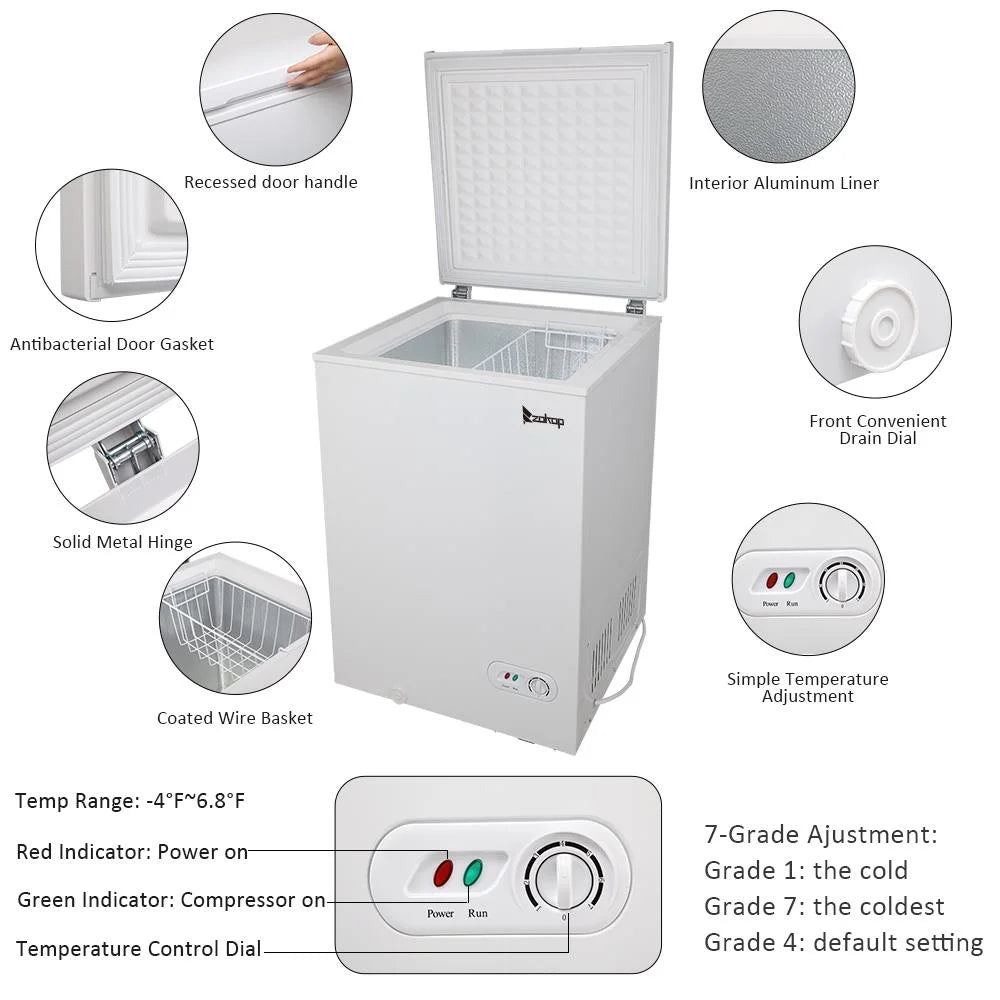 Compact Mini Fridge Refrigerator Freezer U132213