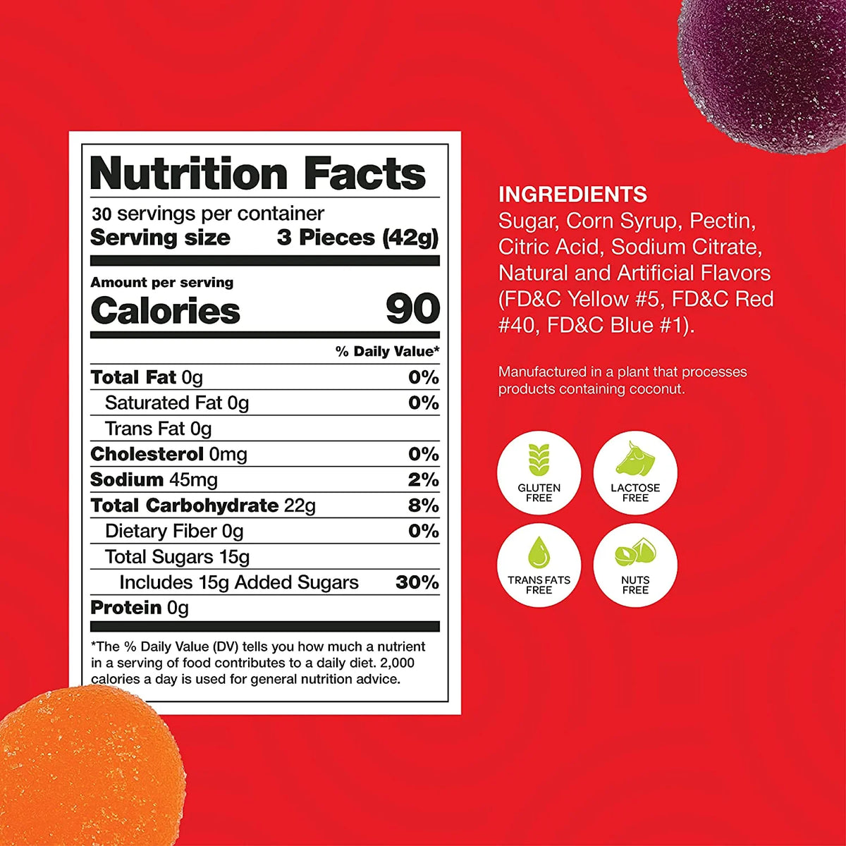 Fruit Disk Jelly Patties Candy, 2 Pounds K6812