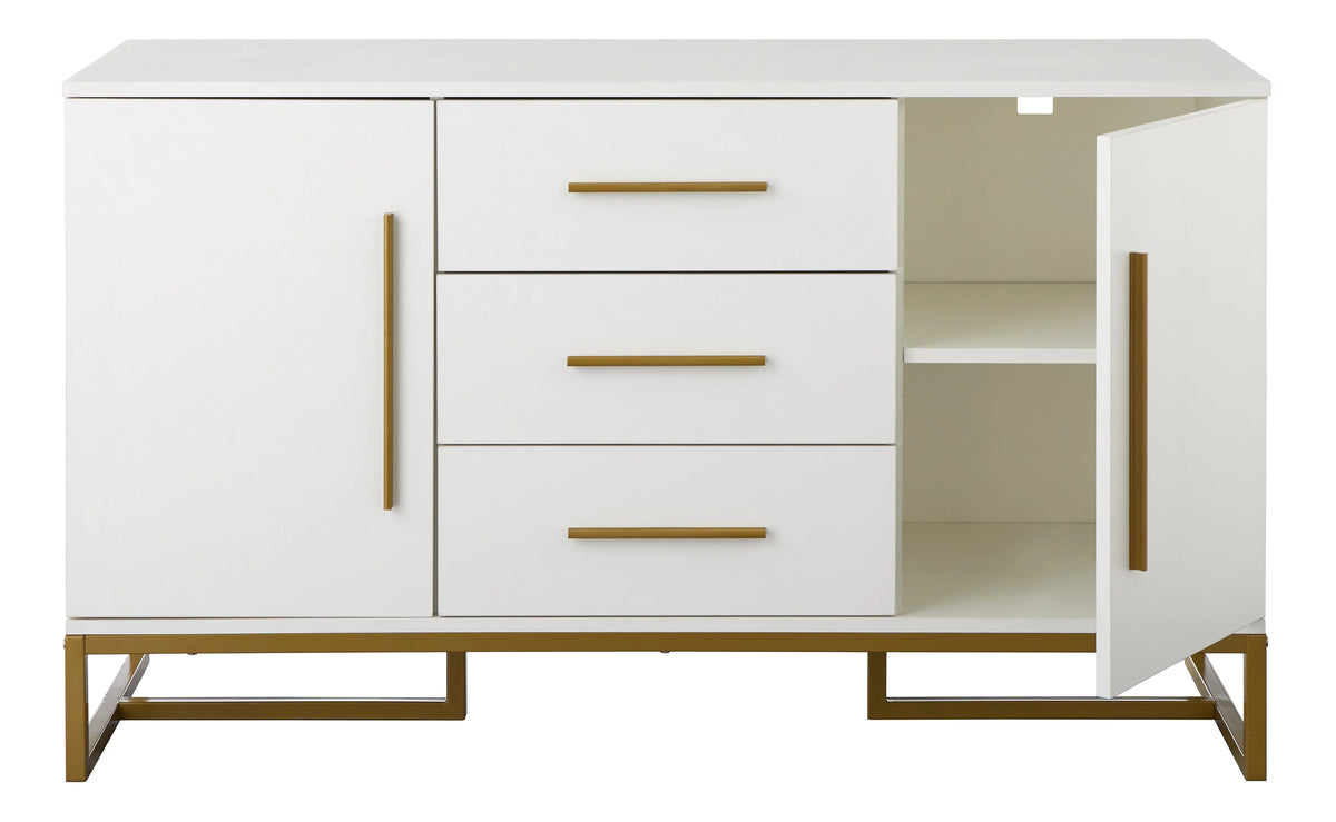 White Modern Dining Room Storage Sideboard K810847