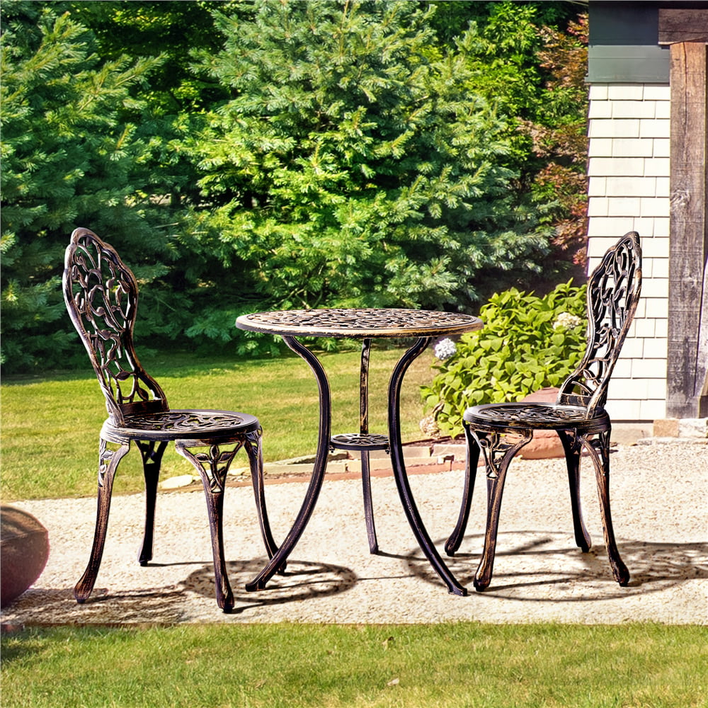 3 Piece Patio Bistro Table Set Q69091