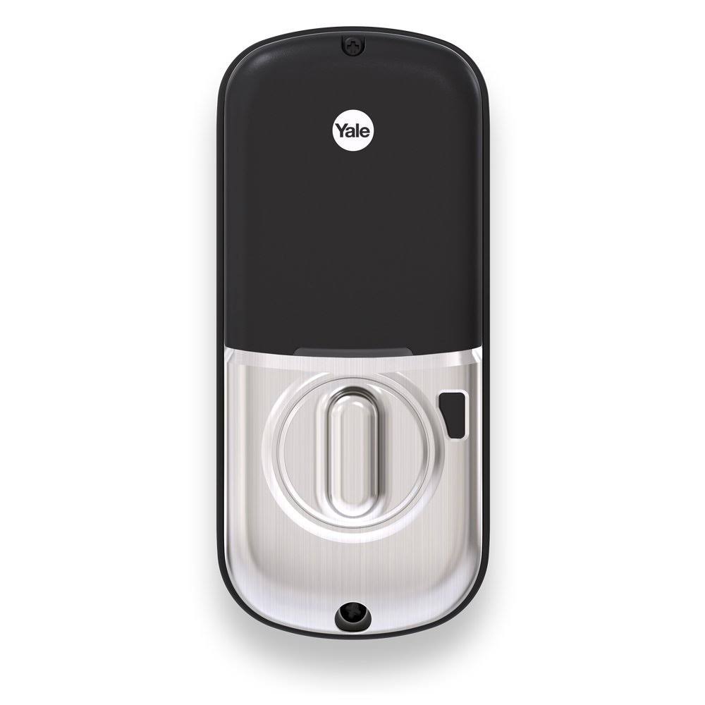 Satin Nickel Finish Push Button Deadbolt with Bluetooth Q893