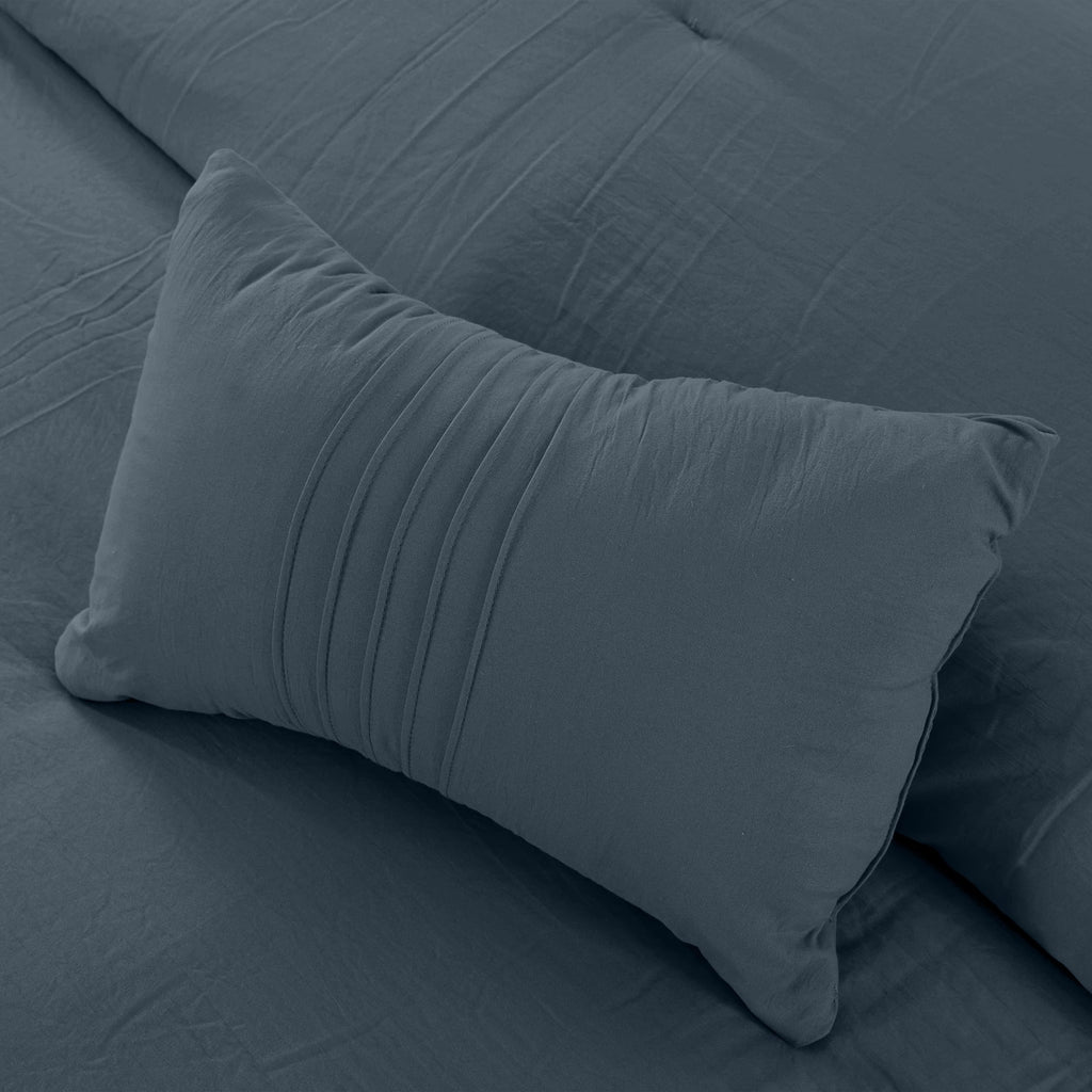 4-Piece Garment Washed Comforter Set K767714