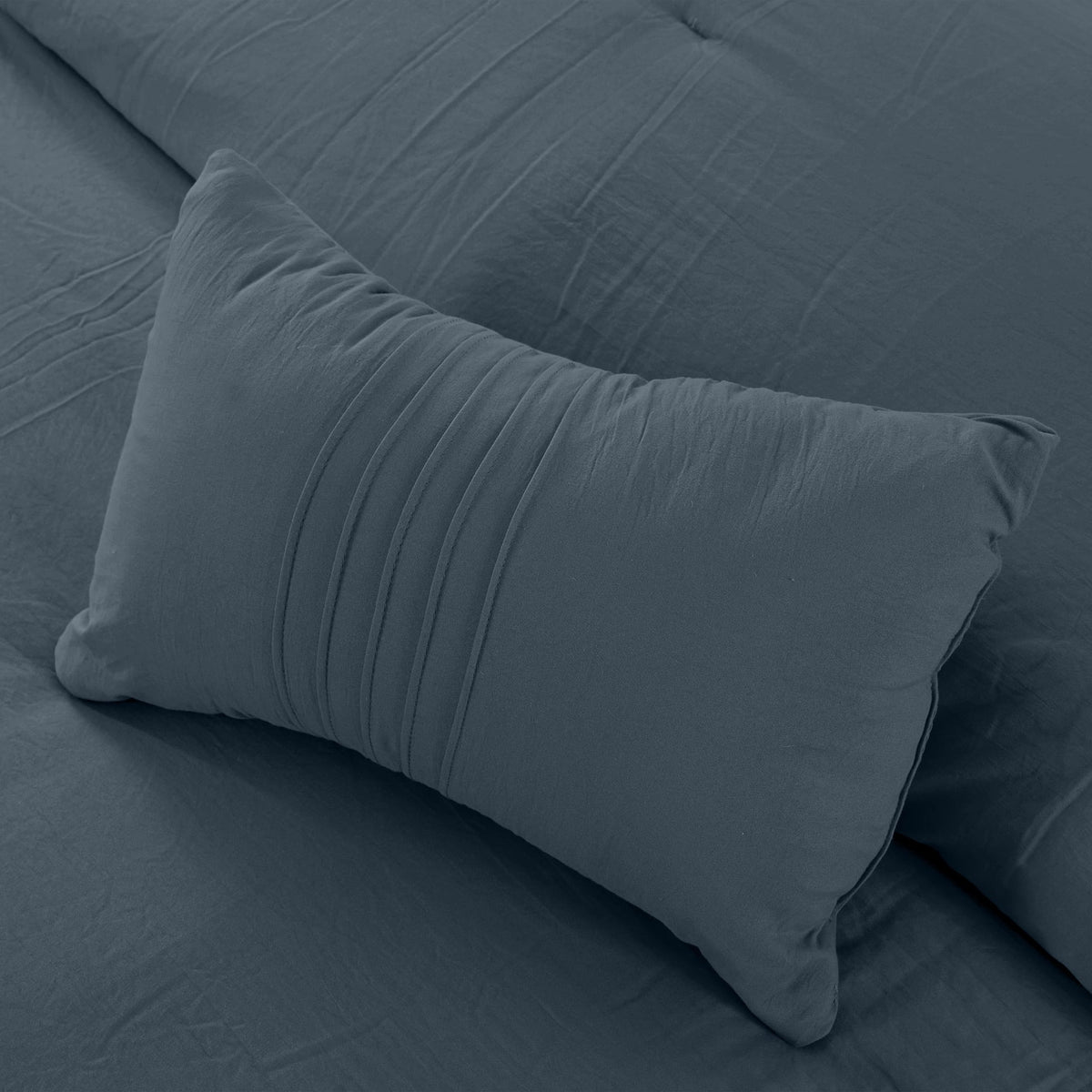 4-Piece Garment Washed Comforter Set K767714