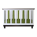Green/White Vertical Crib Liners W699