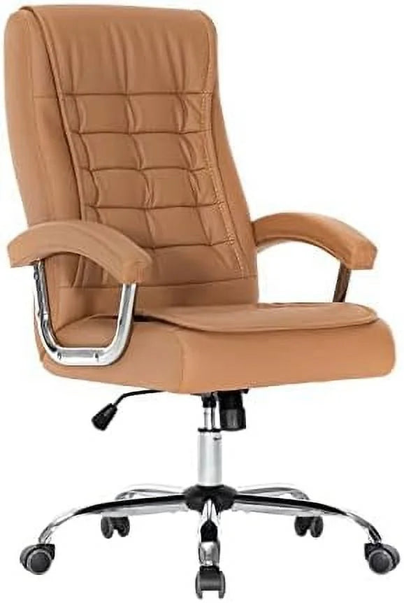 Black Adjustable Leather Executive Office Chair E7627