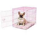 Pink Compact Single Door Metal Dog Crate W870346