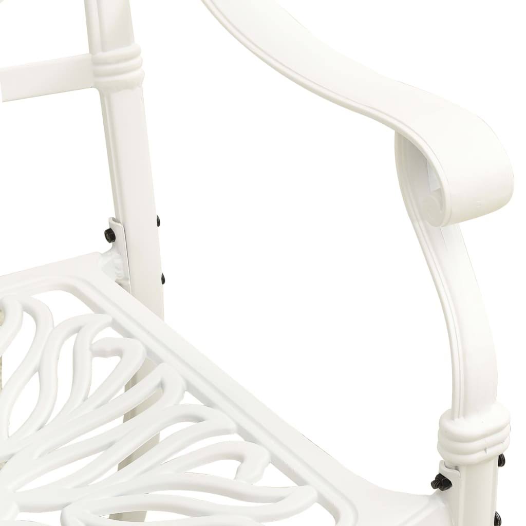3 Piece Bistro Set Cast Aluminum White P57985