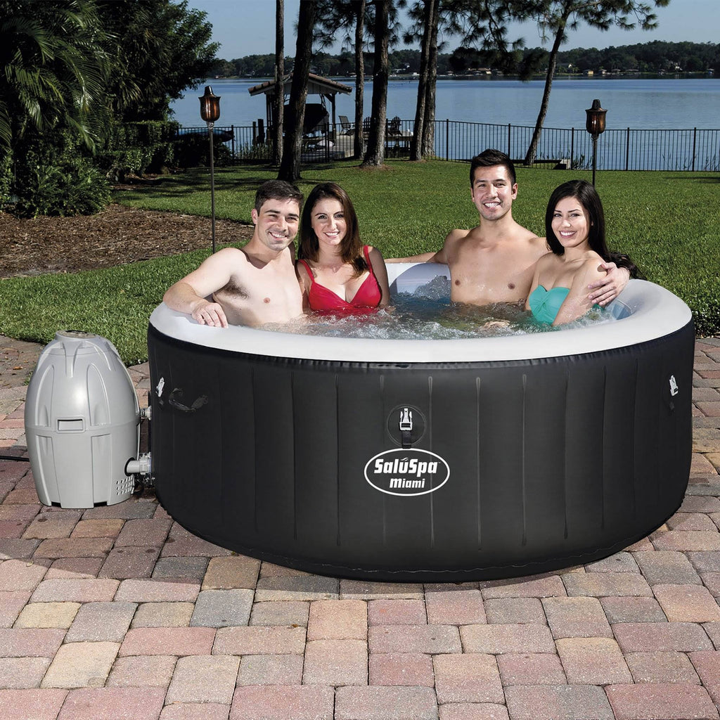 Inflatable Hot Tub Spa with Chlorine Sanitizer Kit B621