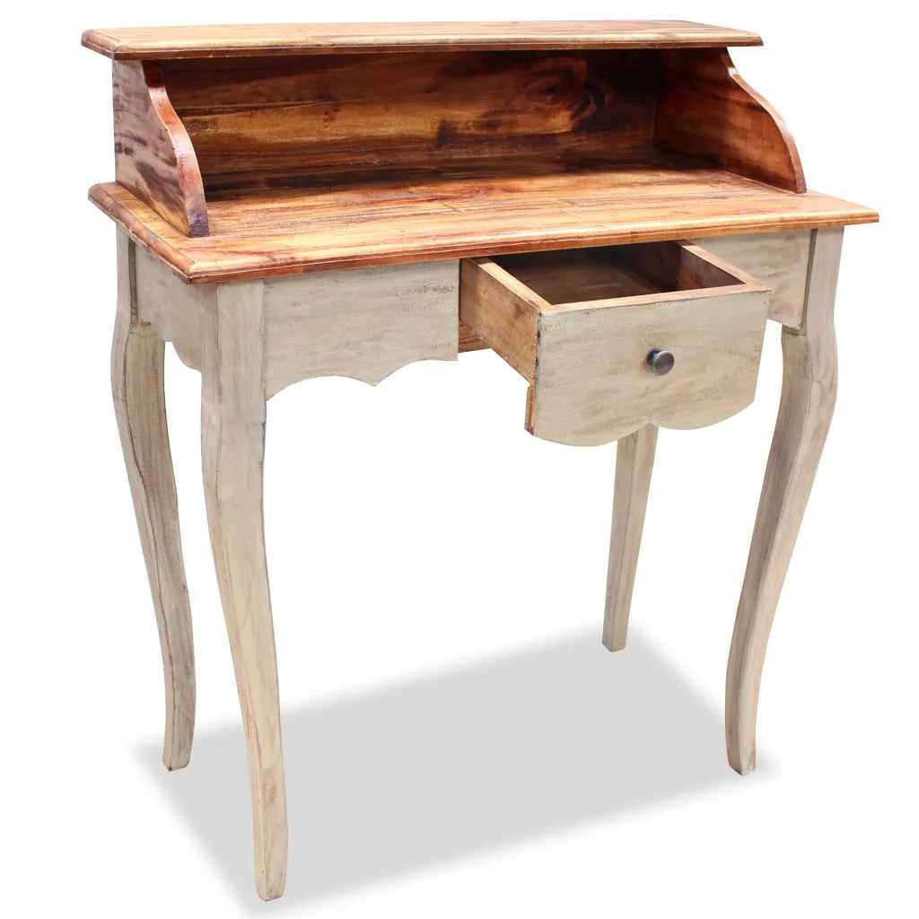 Solid Reclaimed Wood Writing Desk V393