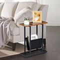 Narrow End Table with Side Pocket J3896