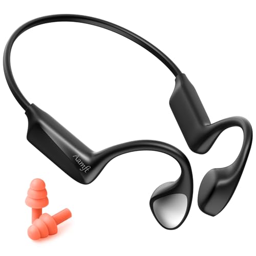 Bone Conduction Headphones with HD Mic, 12hrs Playtime, IPX6 Waterproof J384033